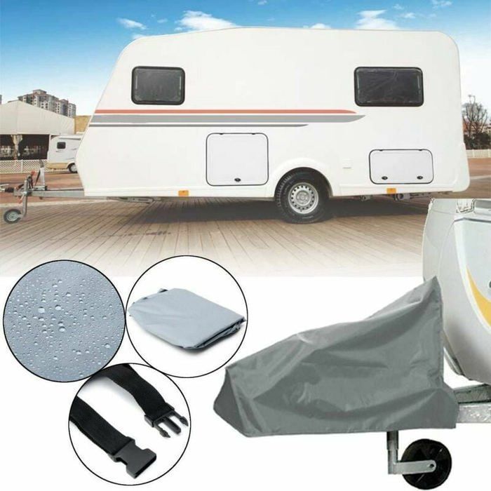 Funda para enganche de remolque EINNENFFER - Universal - Nylon impermeable - Gris - 1 pieza