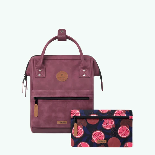 Cabaia Adventurer Small Delhi Rucksack, bordeauxrot