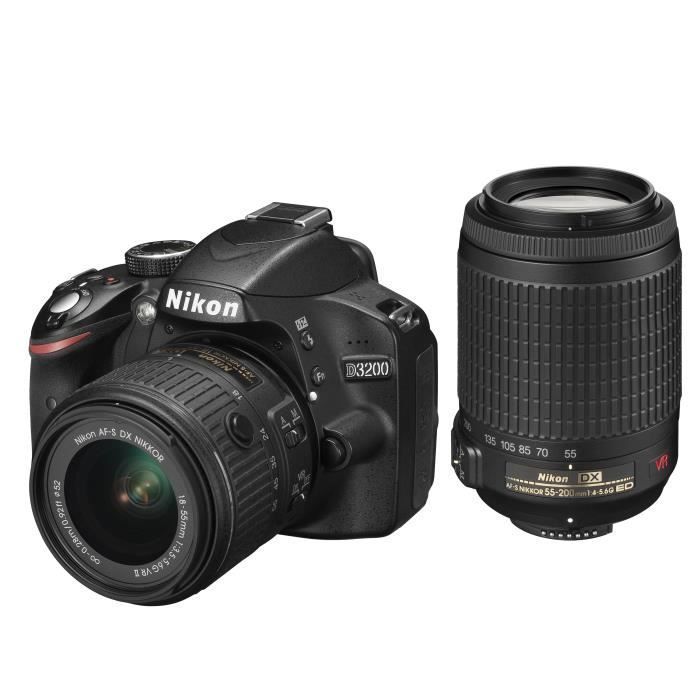 NIKON D3200 + 18-55mm VR II + 55-200VR KIT