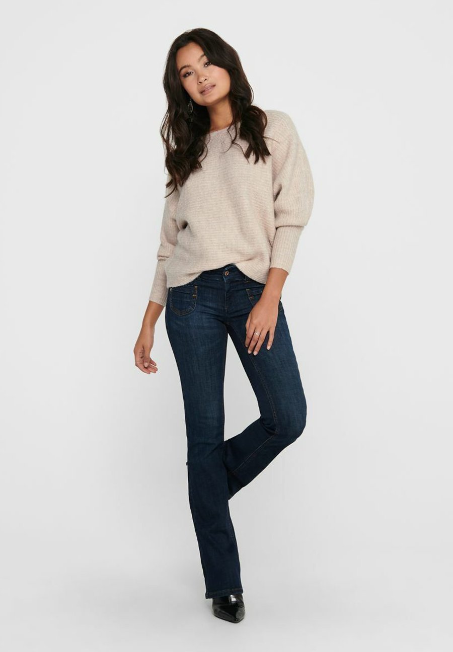 ONLY ONLDANIELLA L/S NOOS - Sweter - ecru