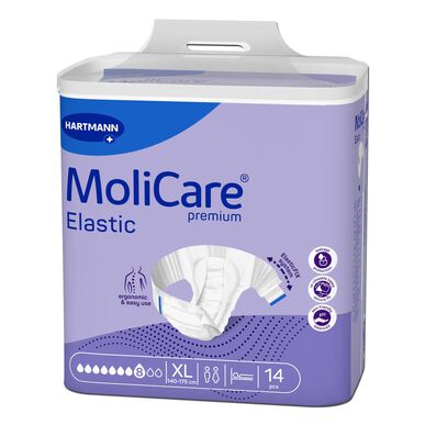 Molicare Incontinence Diapers 8 Drops Elastic XL 14 units 14 units