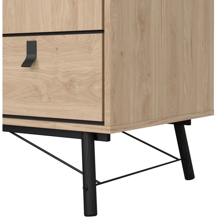 Armoire de chambre - RY - Chêne Jackson Hickory - 3 portes - 3 tiroirs - 150,2 x 60,1 x 200,4 cm