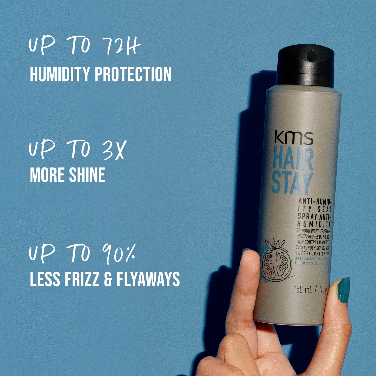 KMS HairStay lak za kosu protiv vlage - 75 ml