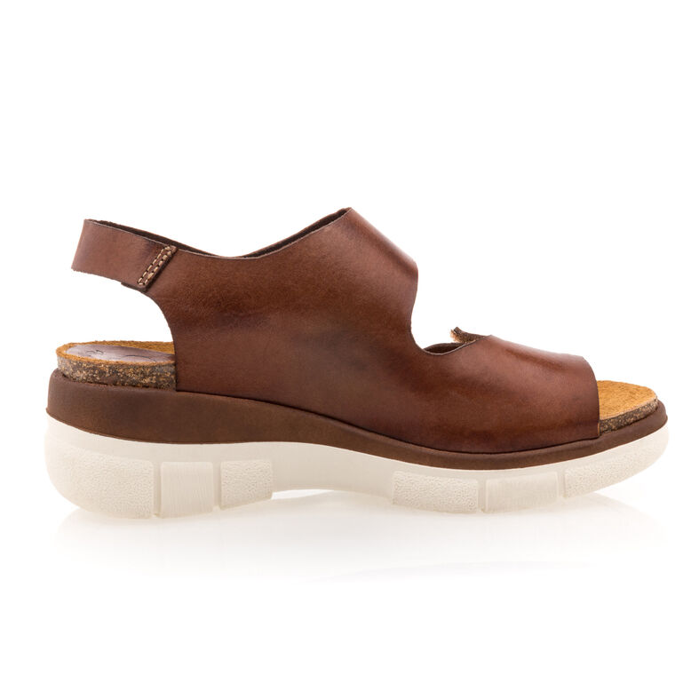 Brune sandaler / sko med åpen tå til dame