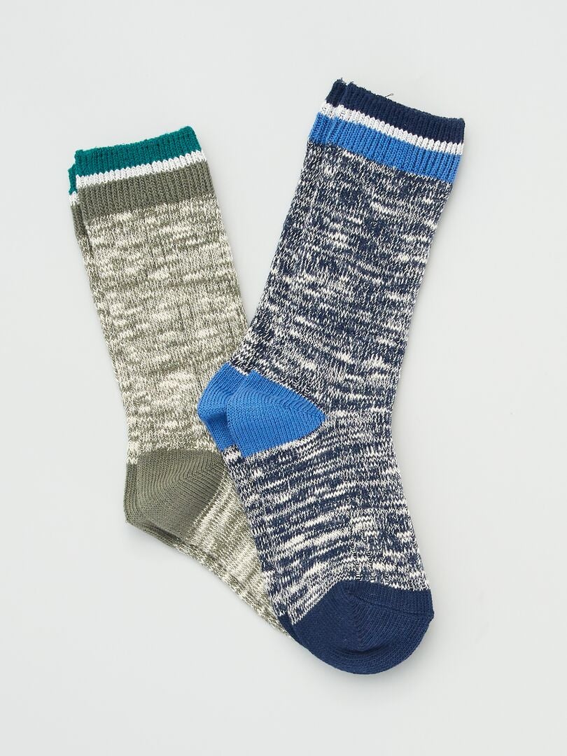 Juego de 2 pares de calcetines - VERDES