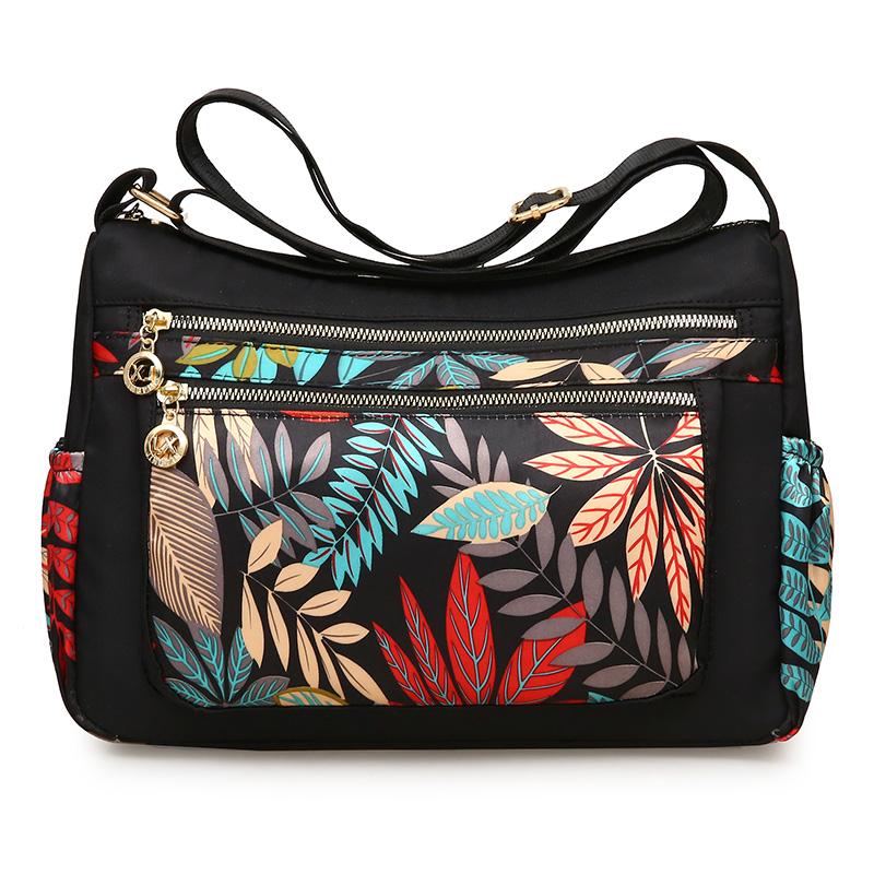 Borse a tracolla stile hawaiano, borsa a tracolla stile rurale con stampa, borsa per il tempo libero o da viaggio, borsa a tracolla Oxford impermeabile per DONNA, nuove borse 2020