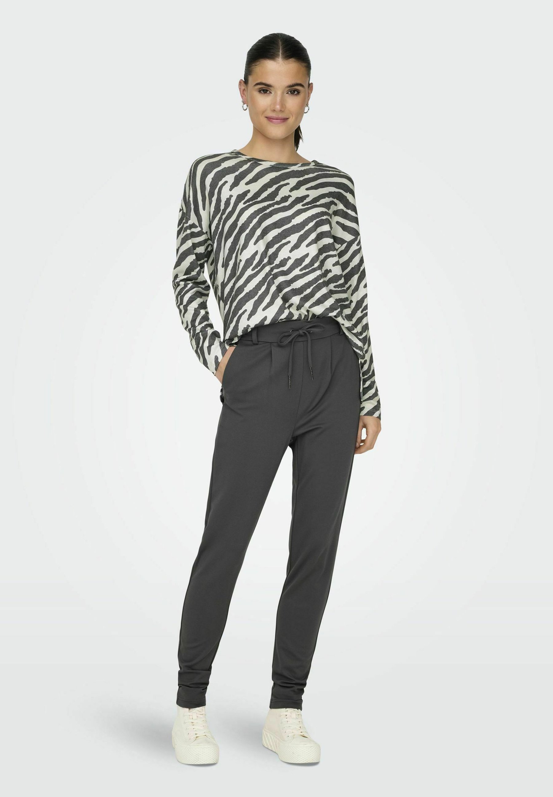 ONLY ONLPOPTRASH LIFE EASY COL - Teplákové kalhoty - magnet