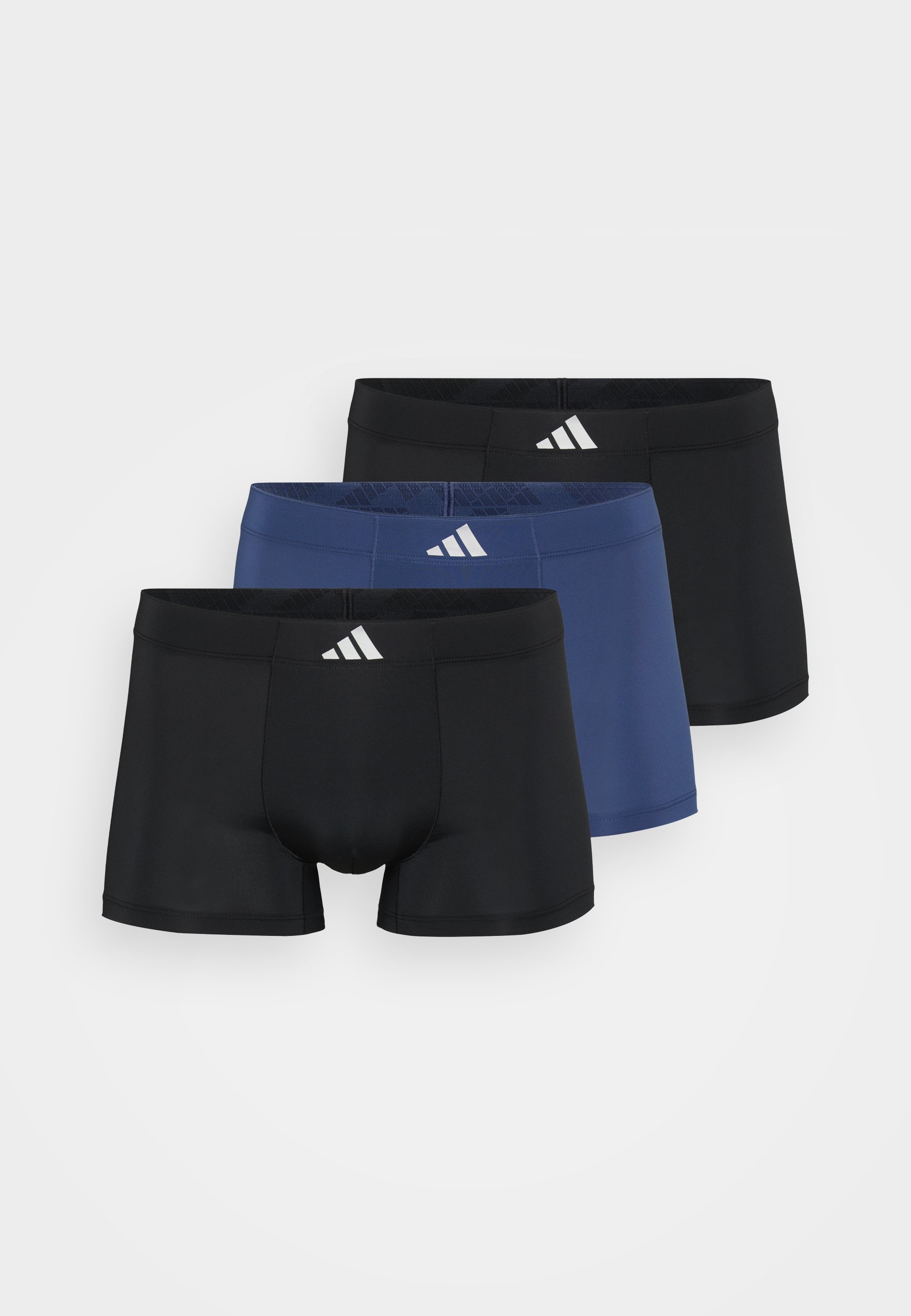 adidas Sportswear TRUNK 3 PACK - Bokserki - czarno-niebieskie