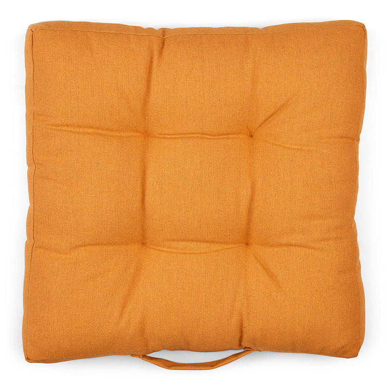 Cojín para asiento de casa, 40x40x6 cm, naranja