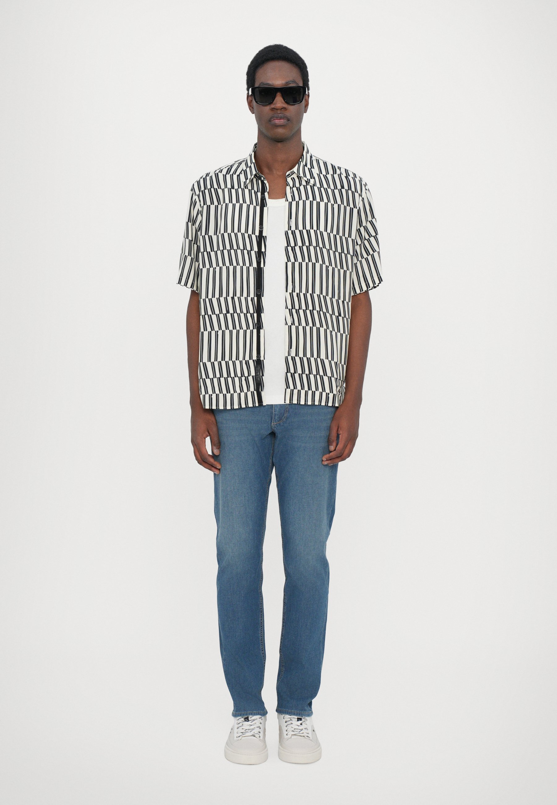 Chemise imprimée DALTON de rag & bone - blanche