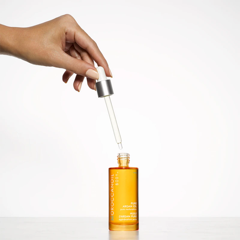 Óleo corporal Moroccanoil 100% argan para rosto, corpo e cabelo.