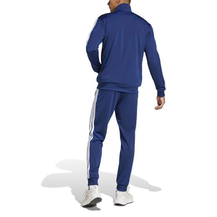 Tuta Adidas Sportswear Basic 3-Strips in maglia blu - JI8859