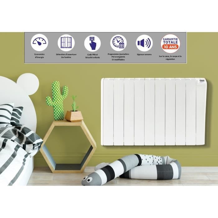 Radiatore elettrico - MARINE ENERGIE - Tradition Plus - 2000W - Ceramica - Programmabile