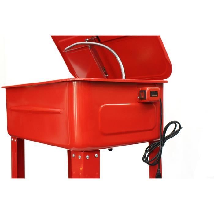 Fontaine de nettoyage d'atelier électrique - VARAN - 76L - Filtre lavable - Roulettes