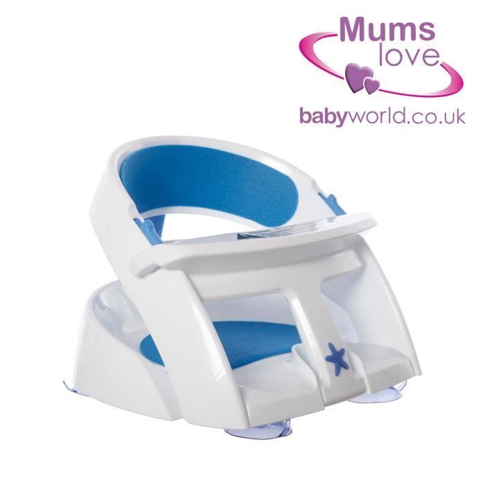Seggiolino da bagno - DREAMBABY - Super confortevole - Indicatore di rilevamento del calore - Da 6 a 24 mesi fino a 13 kg - Bianco