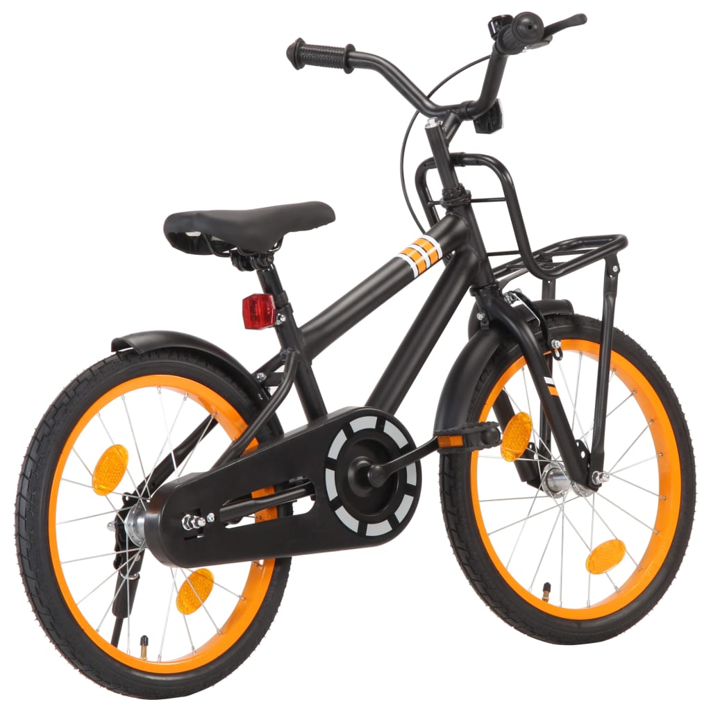 Vidaxl 18 collu velosipēds ar priekšējo bagāžnieku
