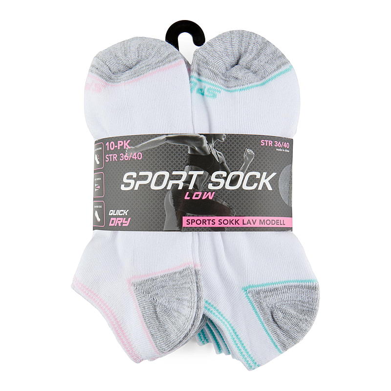 Time 2 Change Sports joggesokker 10-pakning størrelse 36/40