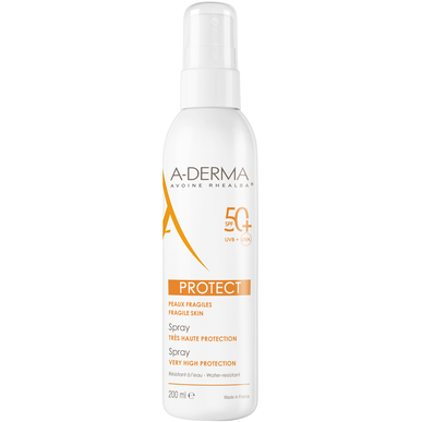 A-Derma aurinkovoidesuihke SPF50 200ml 200ml
