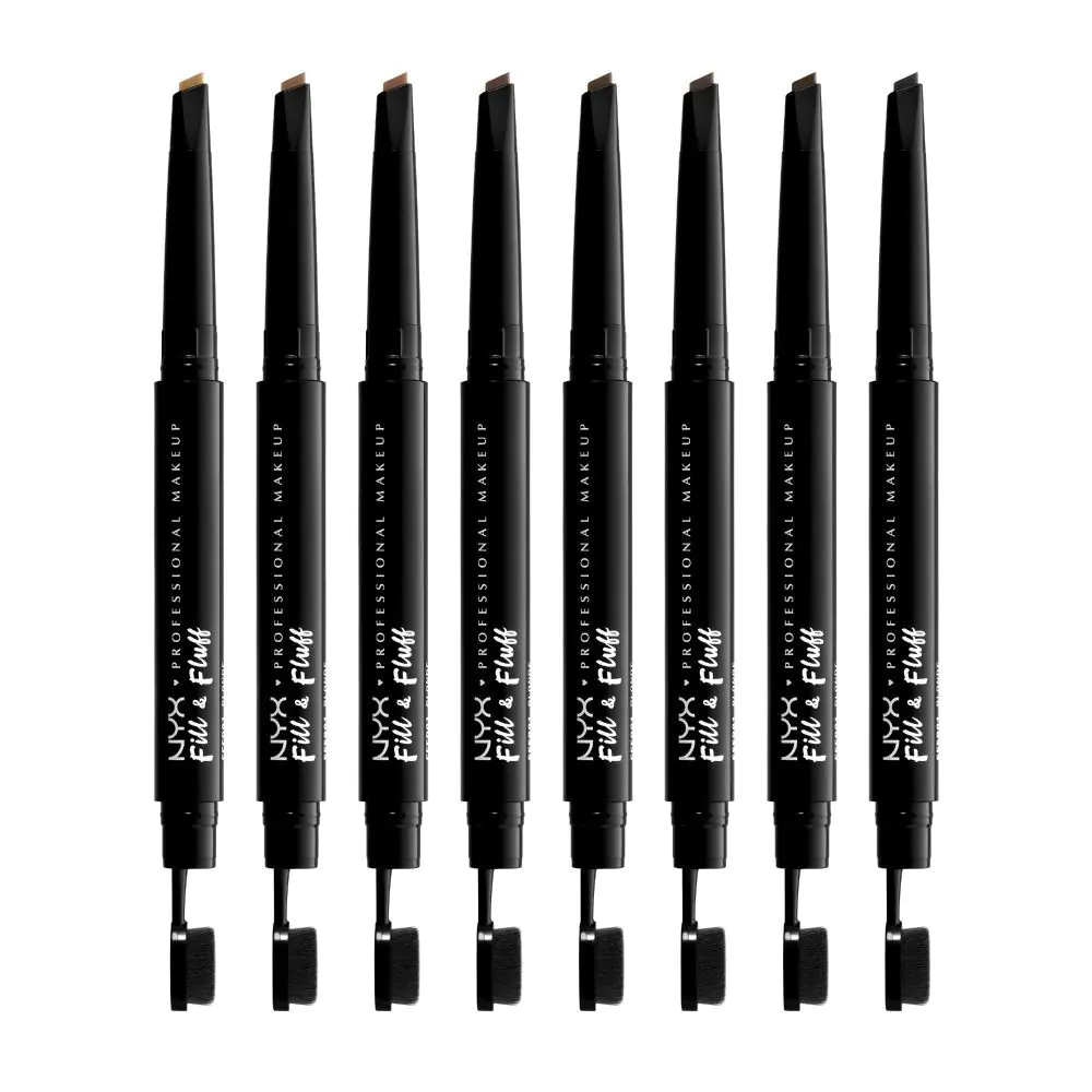 NYX Fill & Fluff Kredka do brwi Black