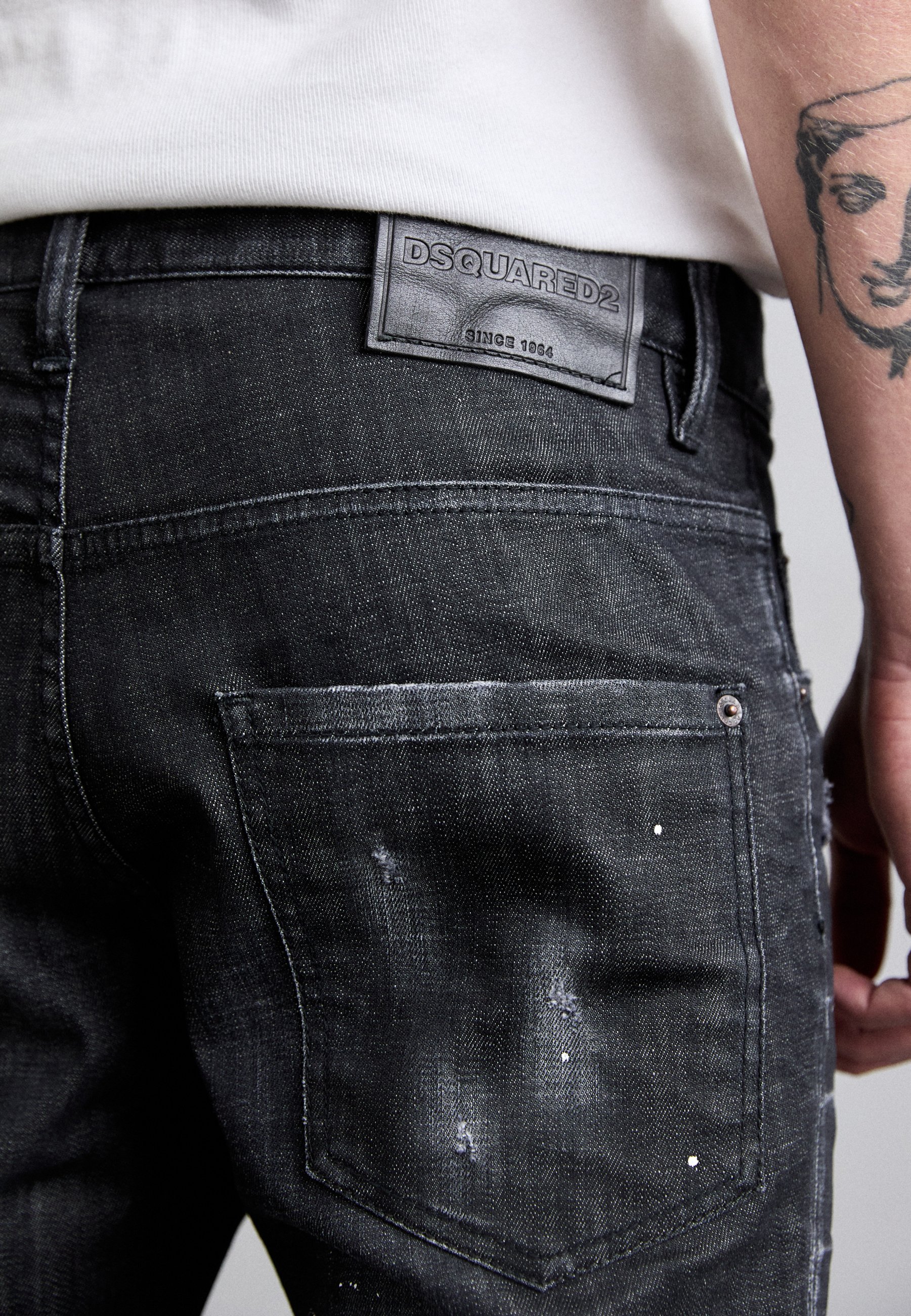 DSQUARED2 ICON 5 POCKETS - Slim fit jeans - zwart