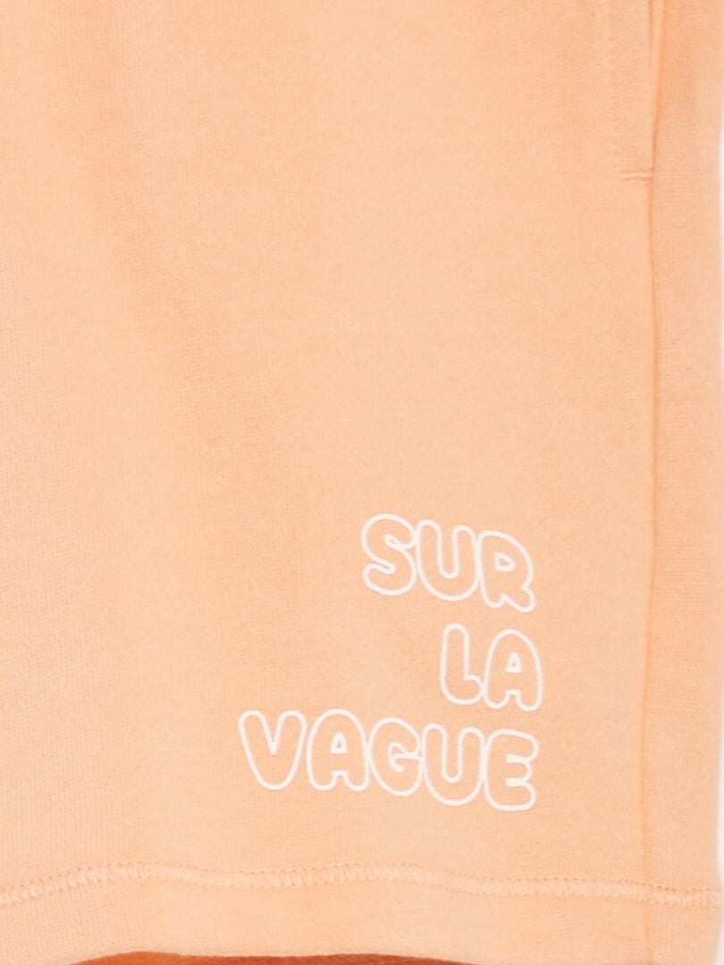 Bermudas estilo surf de felpa francesa - NARANJA