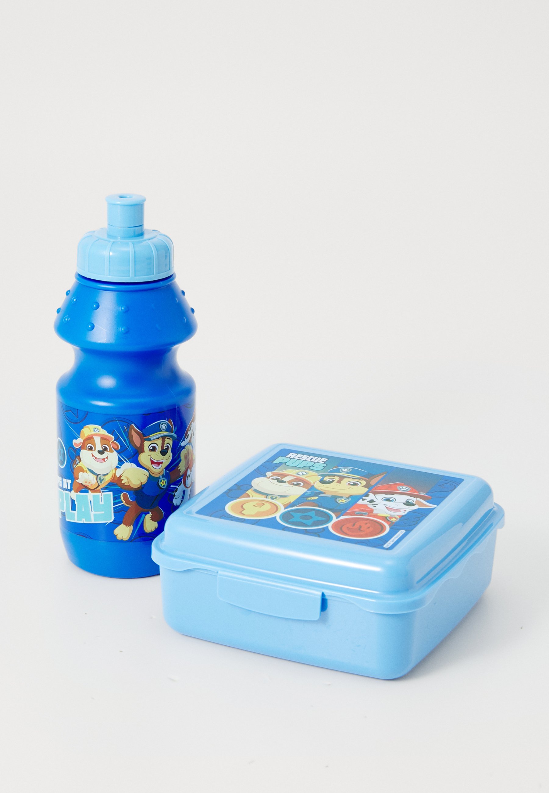 Kidzroom Tlapková patrola - Svačinová taška, krabička a lahev - Unisex sada - Láhev na pití - modrá