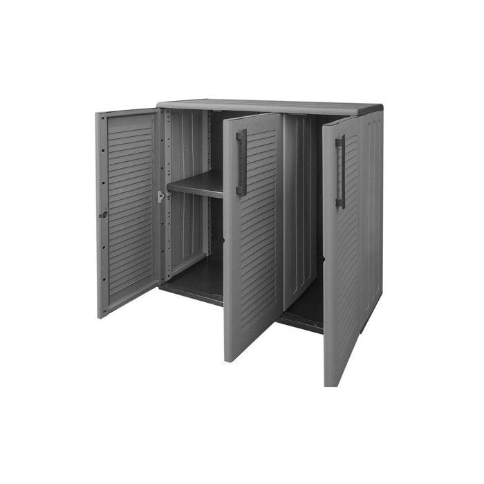 Armoire de rangement - Art Plast - E101/B - 3 portes - Polypropylène - Résistante aux intempéries