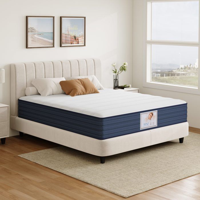 Colchón - 140x190 cm - 22 cm de grosor - Espuma viscoelástica - Suave y transpirable - TEENO