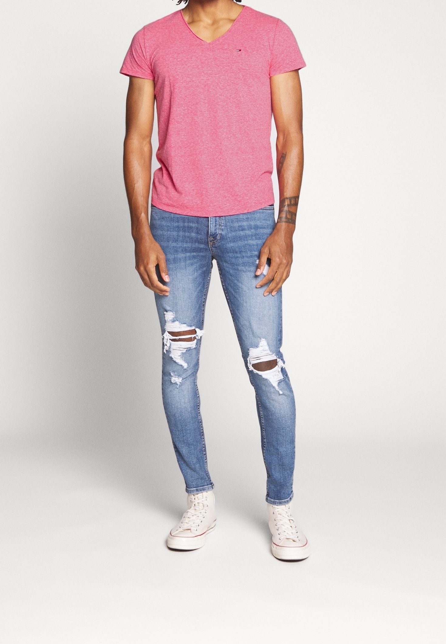 T-shirt basic Tommy Jeans - rosa