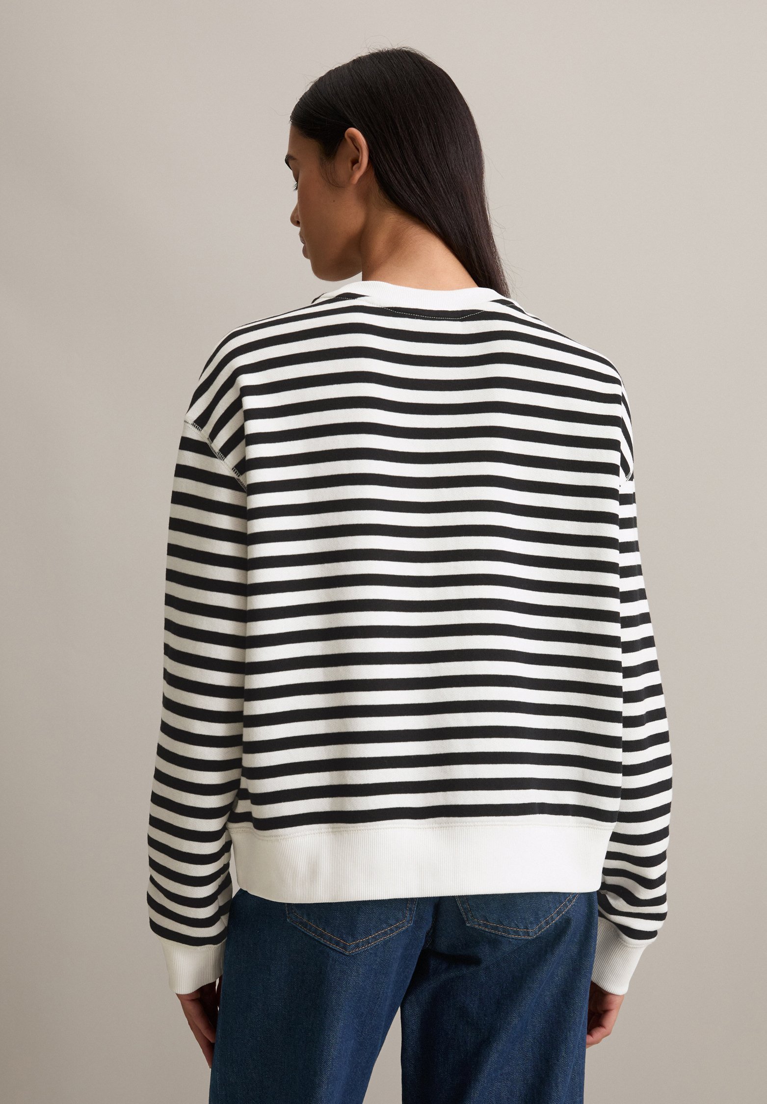 Marc O'Polo DENIM Sweatshirt - schwarz mehrfarbig