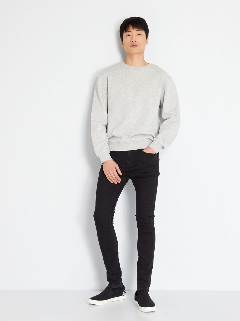 Pantalones vaqueros ajustados L34 - NEGRO