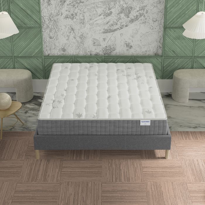 Matras van traagschuim en pocketveren 200x200 cm NOVEMBER Galice Hybrid - 7 zones & Adaptive Sleeping Independence - Dikte
