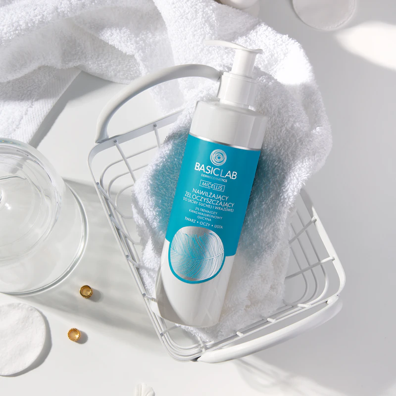 BasicLab Dermocosmetics Micellis hydraterende reinigingsgel voor de droge en gevoelige huid