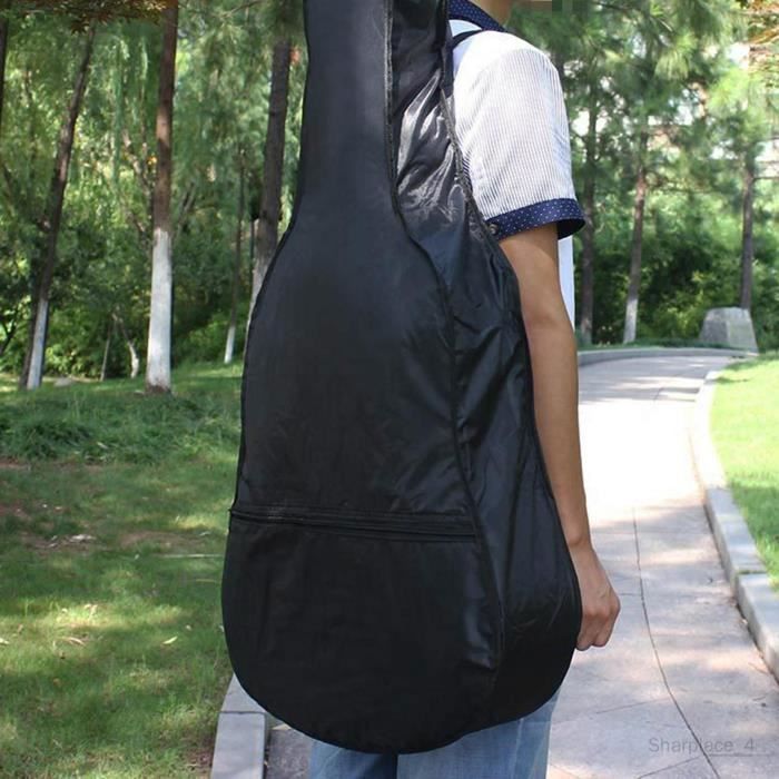 Housse de guitare en tissu Oxford Housse de protection pour guitare basse Instrument de musique Noir 106cmx42cmx12cm Noir n GUITARE