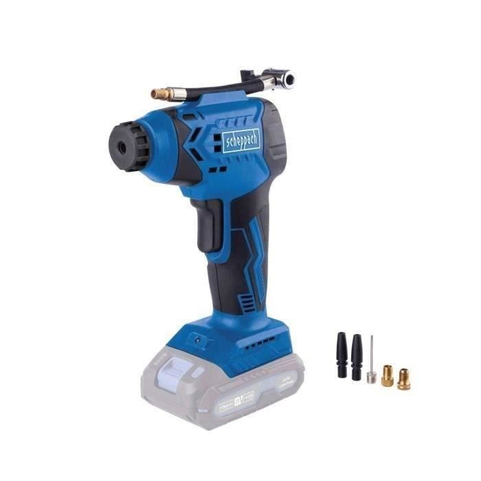 Compressor sem fio C-AC20-X - pressão máxima de 7 bar - 6 acessórios incluídos - SCHEPPACH 20V IXES - sem bateria ou carregador