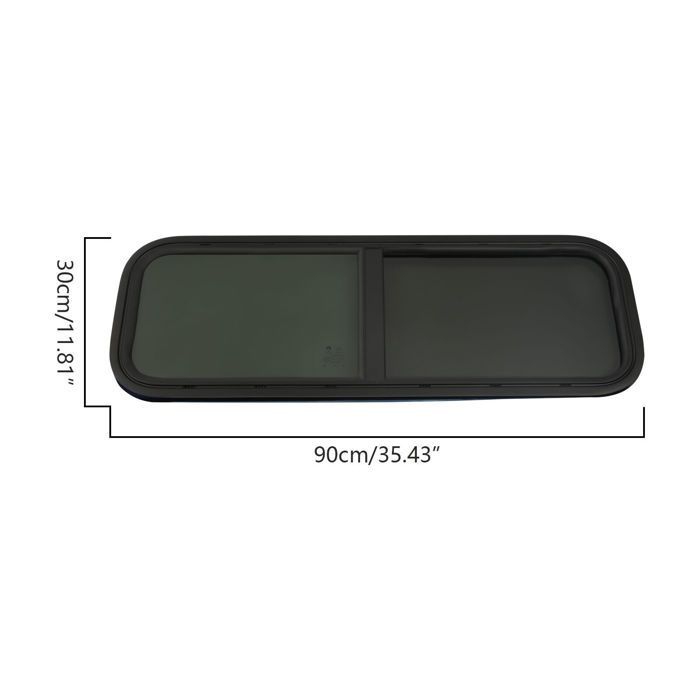 Ventana lateral corredera horizontal para autocaravana, caravana o furgoneta camper.