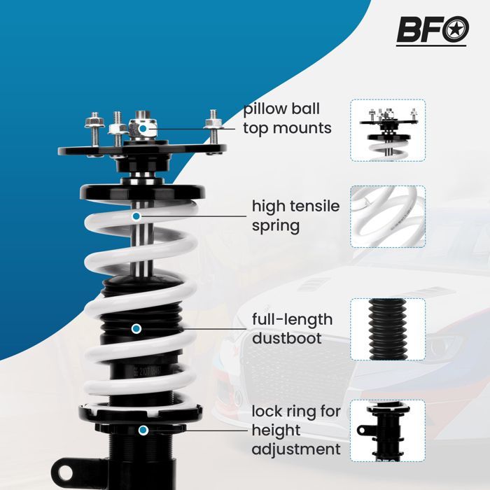 Kit de suspensión coilover para BMW Serie 3 E46 98-05 Sedán Touring Coupé