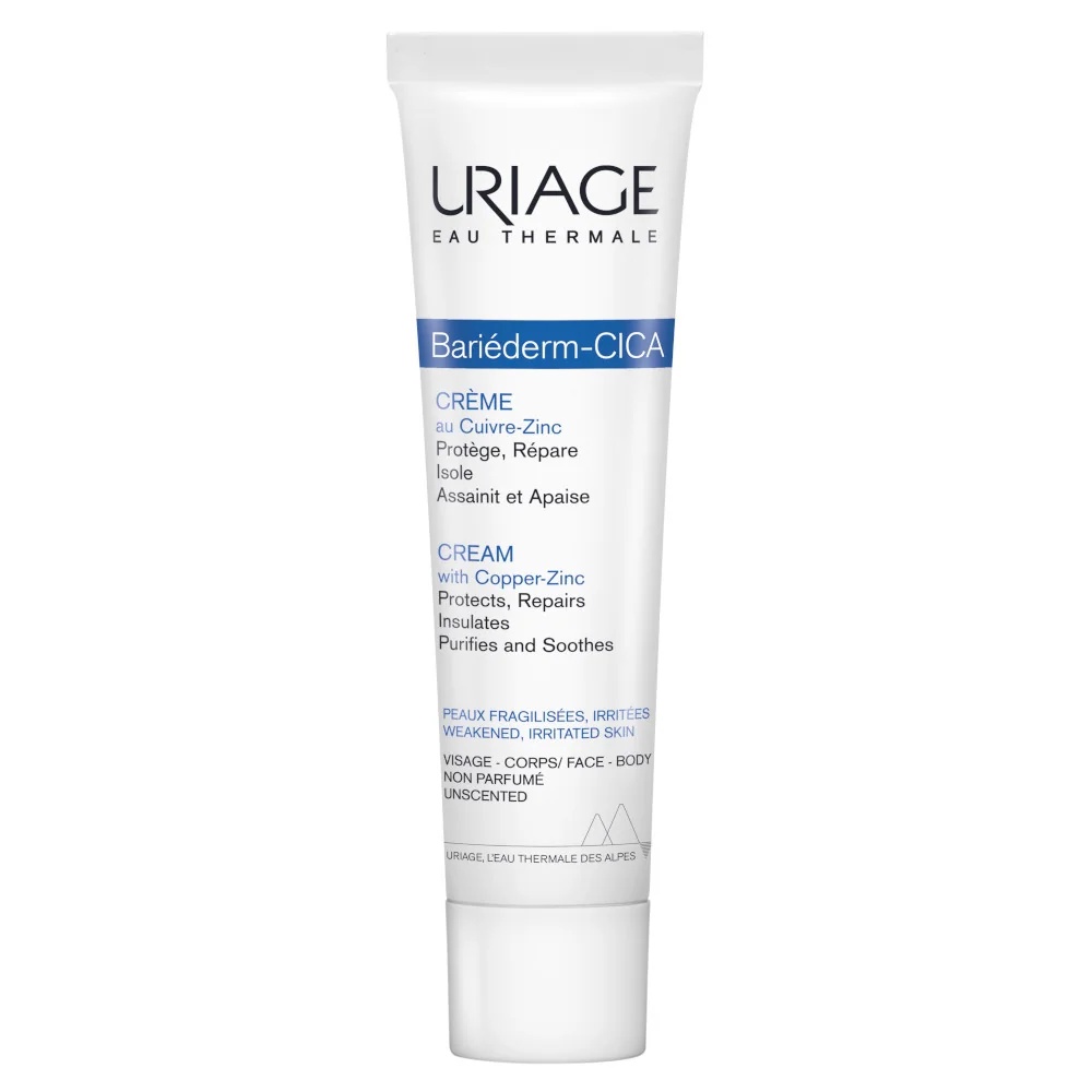 URIAGE Uriage Barièderm regenererende antirimpelcrème met koper en zink 40 ml voor de gevoelige en geïrriteerde huid