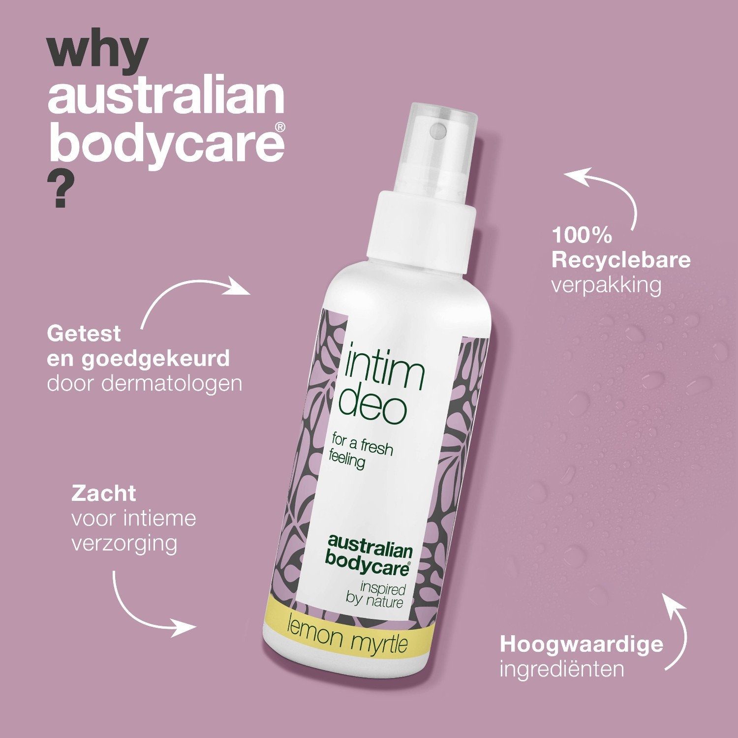 Australian Bodycare Intimate Care Intimni dezodorans s mirisom limuna i mirte - 100 ml