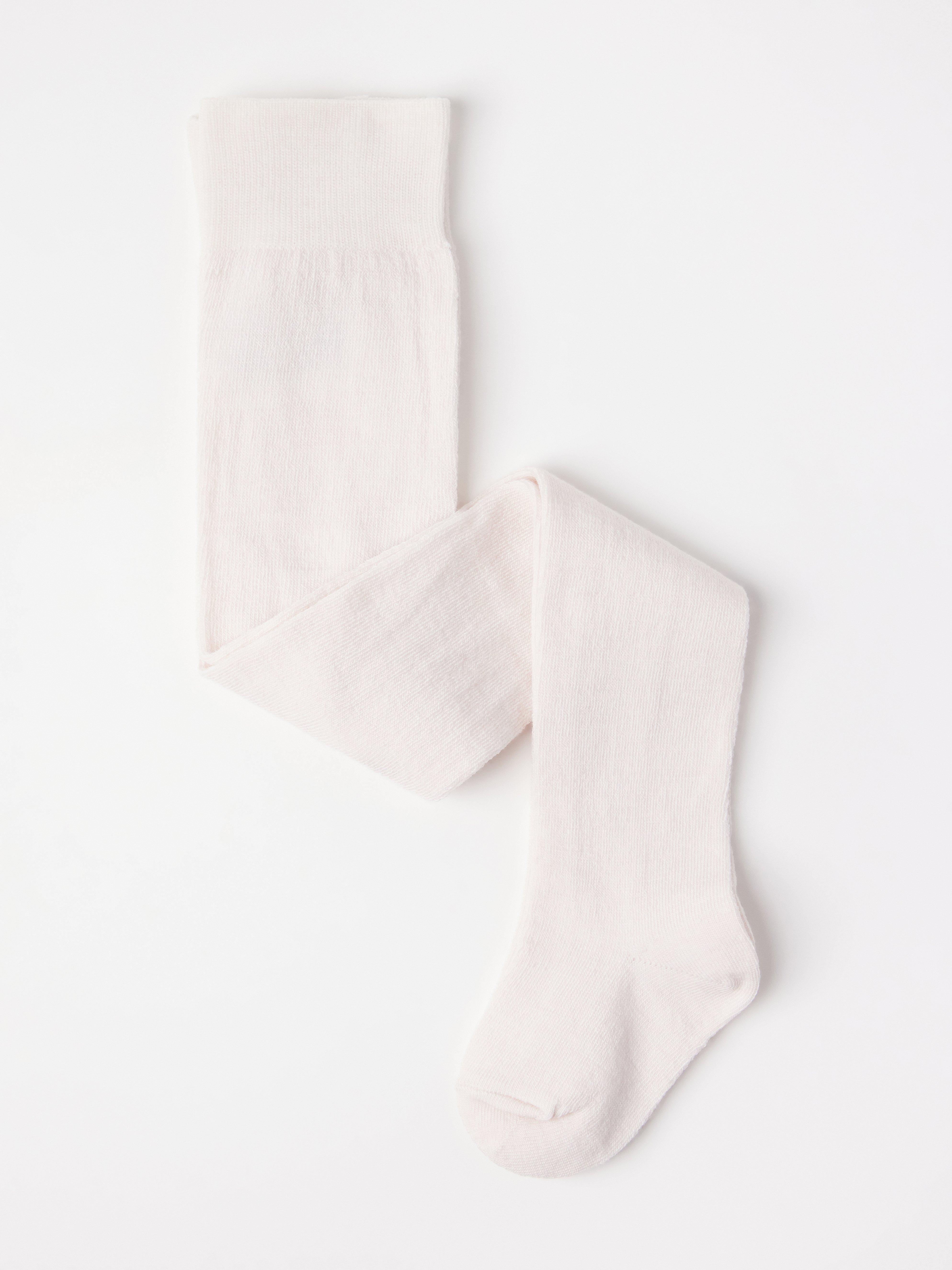 Strumpbyxor i merinoullblandning Light Beige