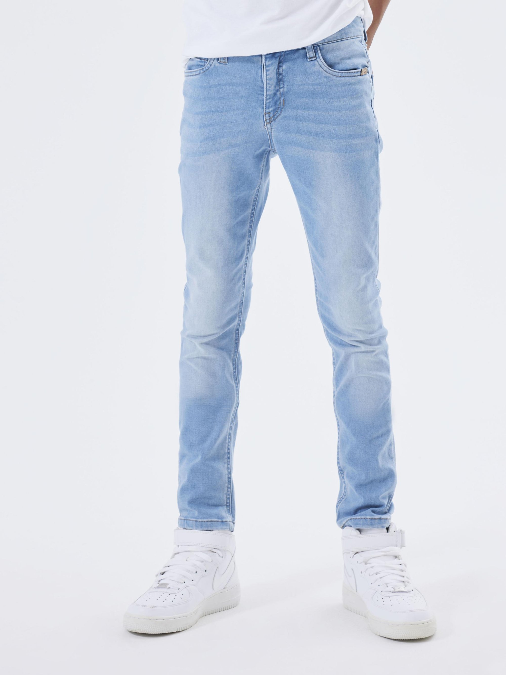 Noem het NKMTHEO - Slim fit jeans - lichtblauwe denim
