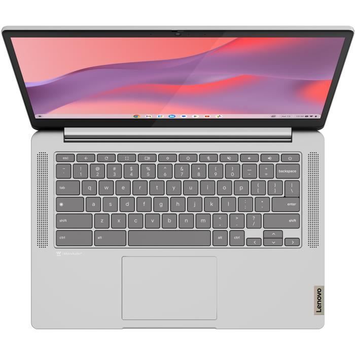 LENOVO IdeaPad 3 14M868 Chromebook Laptop | Chrome OS - 14'' FHD - MT8186 - 8GB RAM - 128GB di spazio di archiviazione - AZERTY