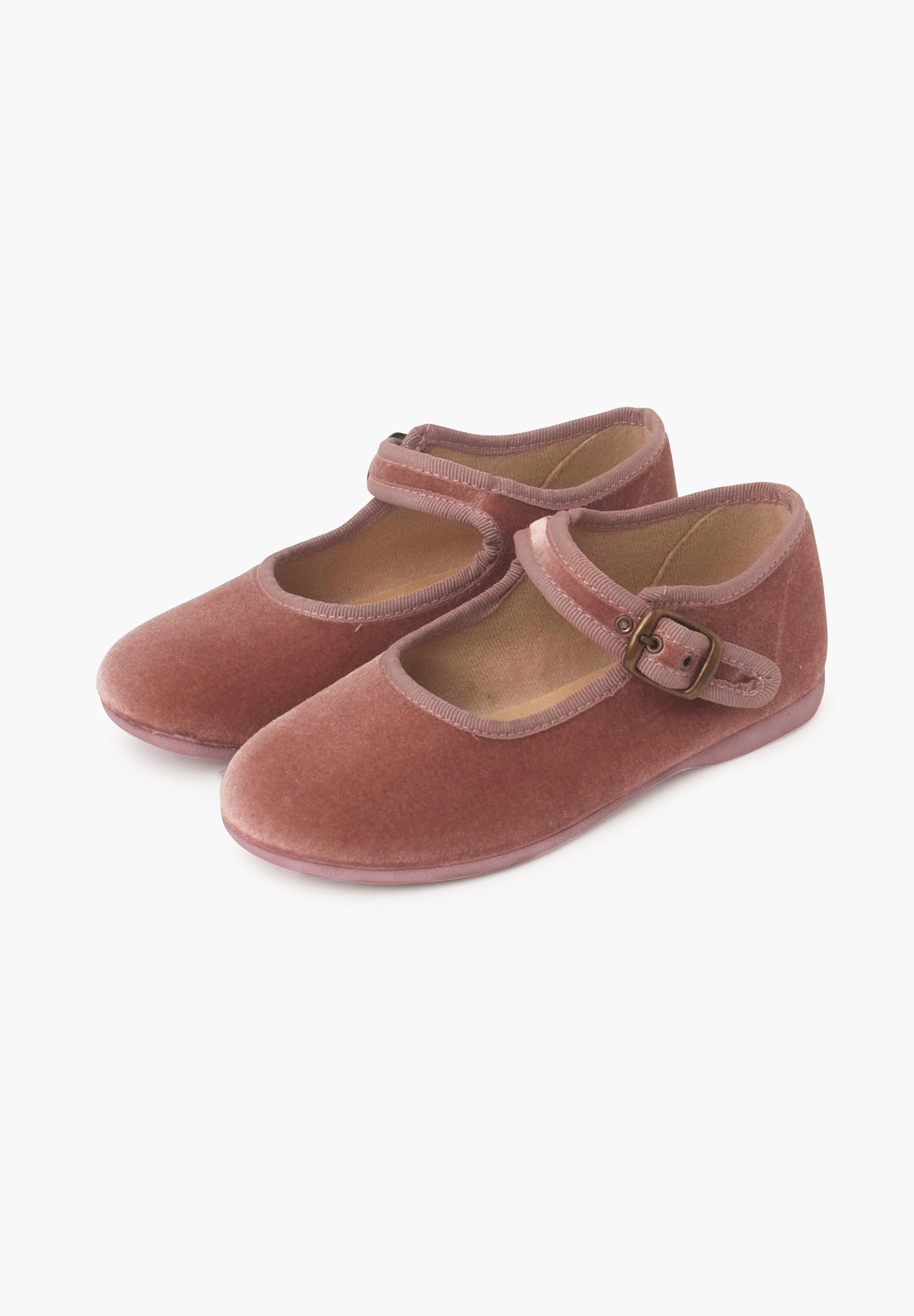 Samt-Pisamonas mit Schnalle – Babyschuhe – Make-up