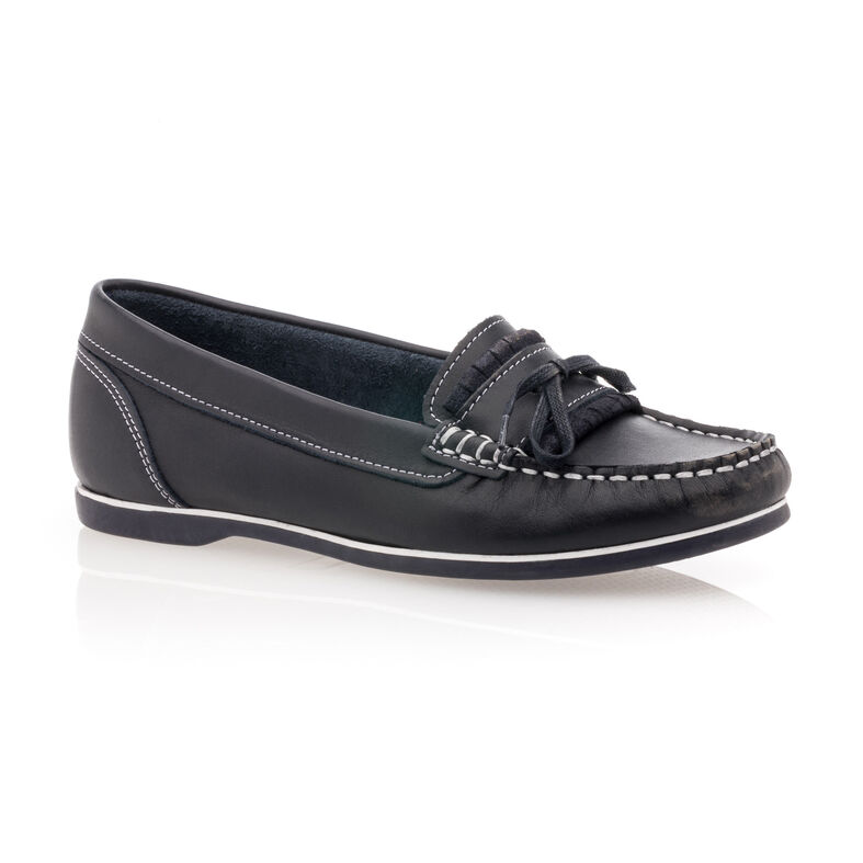 Naisten siniset loaferit/veneilykengät