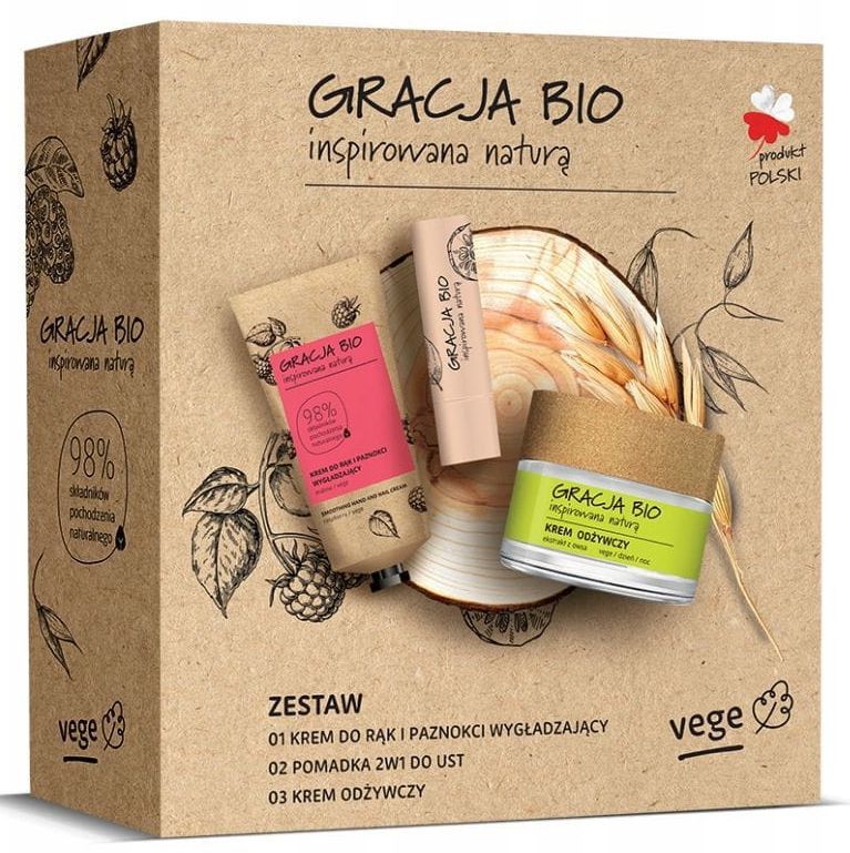 Bio rinkinys: rankų kremas, veido kremas, lūpų balzamas Kosmetikos rinkiniai