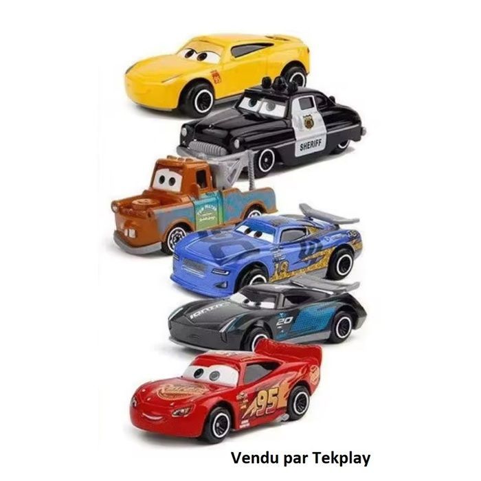 Coffret 12 Voitures Film Cars Métal Moulé  Véhicules Miniatures Flash Mcqueen Jouet Enfant Collection