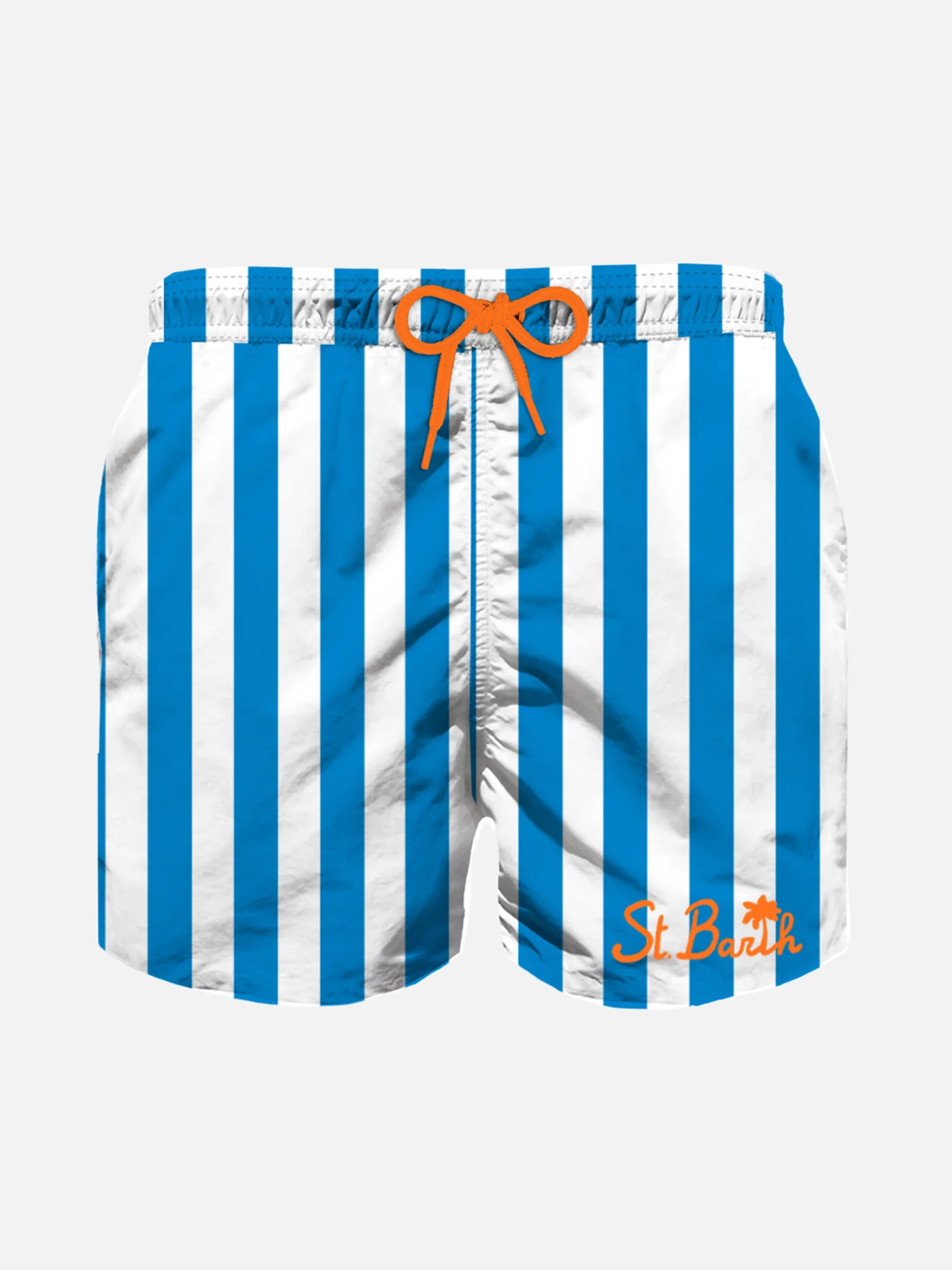Witte en blauw gestreepte zwemkleding voor jongens
