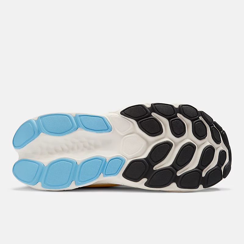 Fresh Foam X More v4 pentru bărbați – Negru cu albastru marin și lămâie cu ghimbir