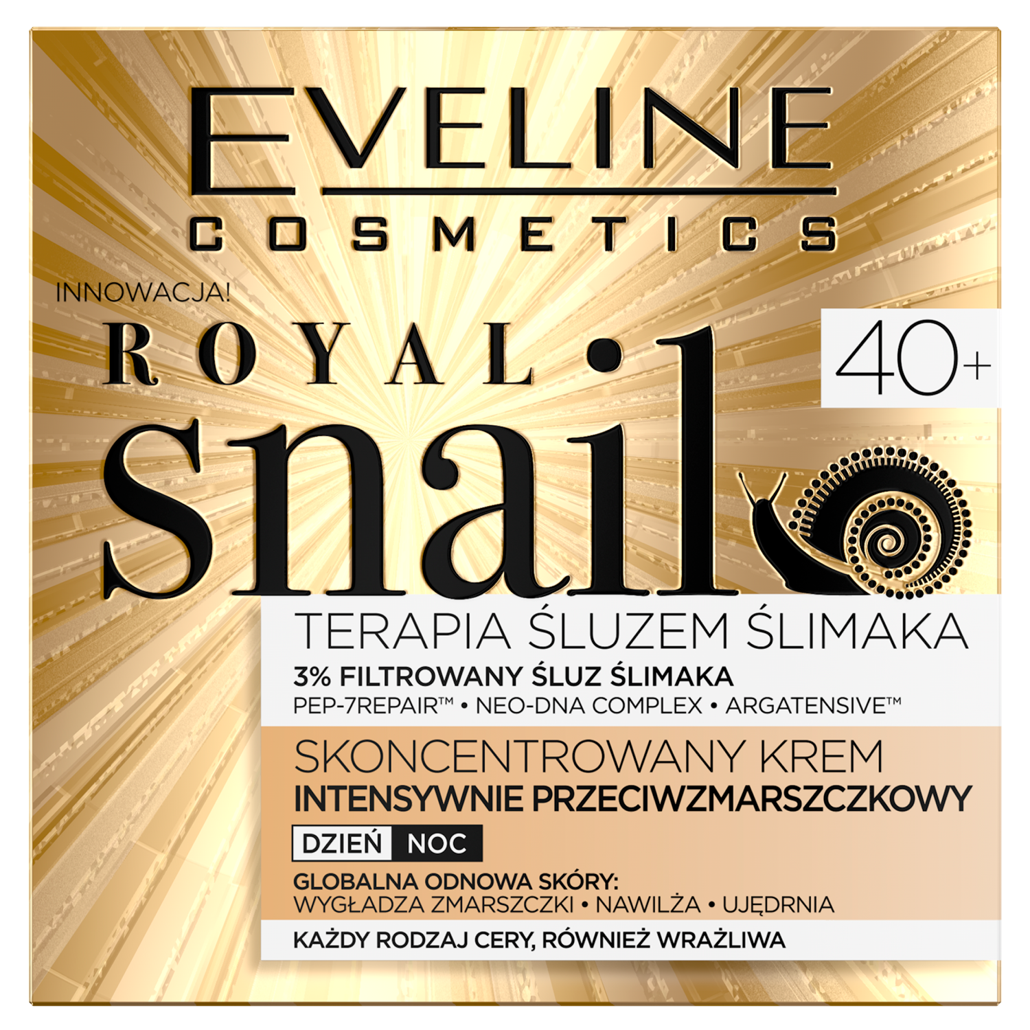 Eveline 40+ ránctalanító krém 50ml Royal Snail