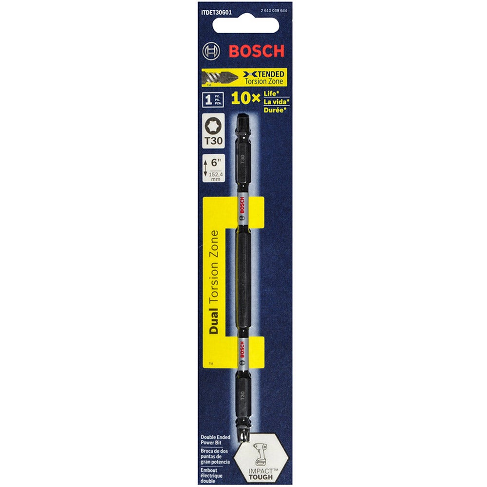 Pontas de impacto Torx de ponta dupla BOSCH T30 x 150 mm – RESISTENTES A IMPACTOS